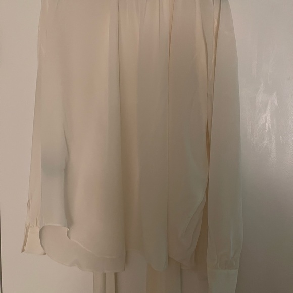 TOM FORD
Long-Sleeve Blouse W/Attached Scarf, Chalk - Picture 7 of 10